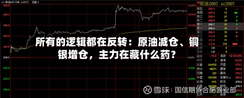 所有的逻辑都在反转：原油减仓、铜银增仓，主力在藏什么药？