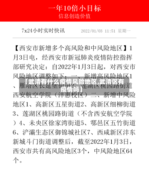 【武清有什么疫情风险地区,武清区有疫情吗】