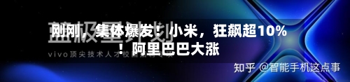 刚刚，集体爆发！小米	，狂飙超10%！阿里巴巴大涨-第2张图片