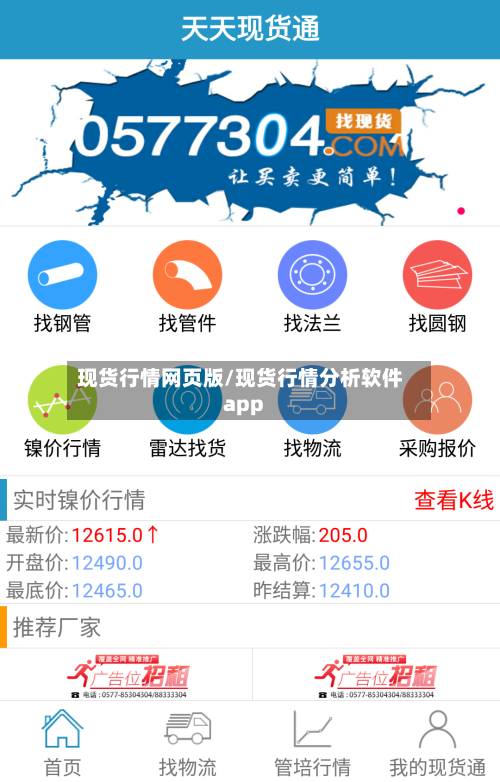 现货行情网页版/现货行情分析软件app