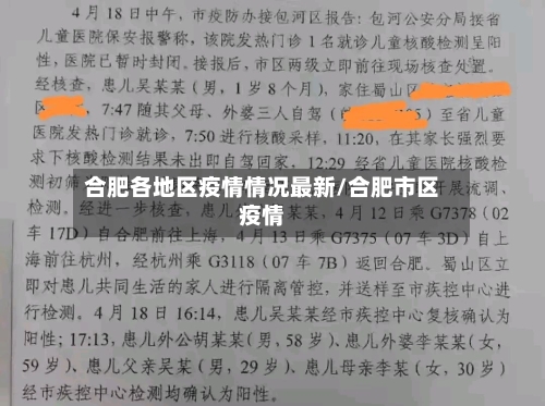 合肥各地区疫情情况最新/合肥市区疫情