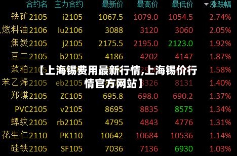【上海锡费用最新行情,上海锡价行情官方网站】