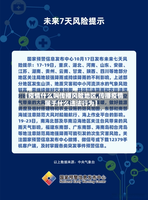 【疫情什么叫传播风险地区,传播疫情属于什么违法行为】-第3张图片