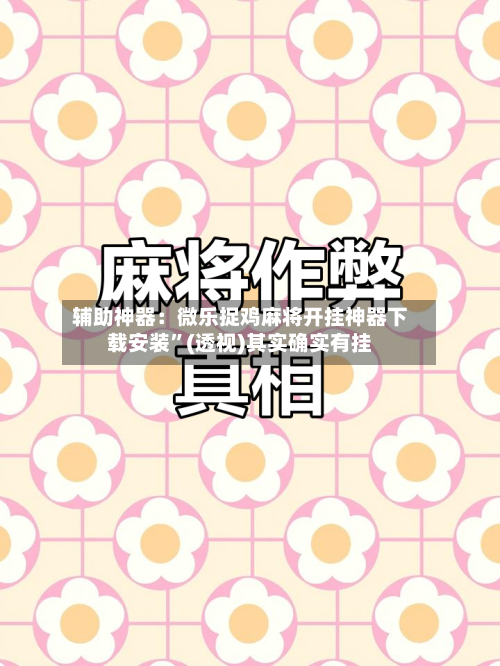 辅助神器：微乐捉鸡麻将开挂神器下载安装”(透视)其实确实有挂-第3张图片