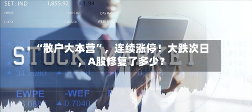 “散户大本营”，连续涨停！大跌次日，A股修复了多少？-第3张图片