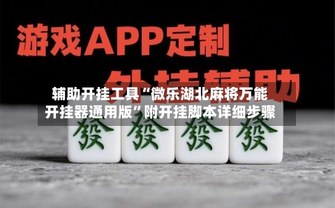 辅助开挂工具“微乐湖北麻将万能开挂器通用版”附开挂脚本详细步骤-第3张图片