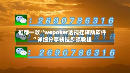 推荐一款“wepoker透视挂辅助软件	”详细分享装挂步骤教程-第2张图片