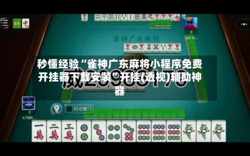 秒懂经验“雀神广东麻将小程序免费开挂器下载安装	”开挂(透视)辅助神器-第2张图片