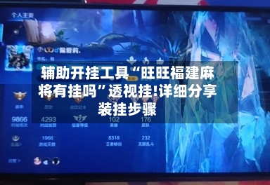 辅助开挂工具“旺旺福建麻将有挂吗”透视挂!详细分享装挂步骤-第3张图片