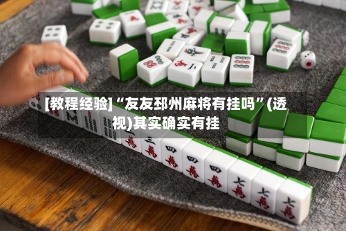 [教程经验]“友友邳州麻将有挂吗”(透视)其实确实有挂
