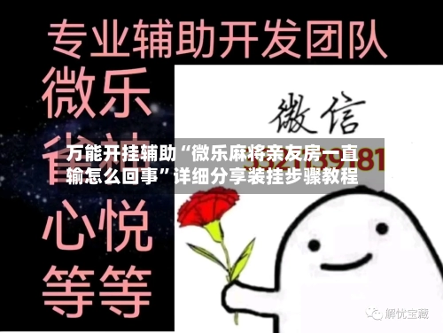 万能开挂辅助“微乐麻将亲友房一直输怎么回事”详细分享装挂步骤教程-第2张图片