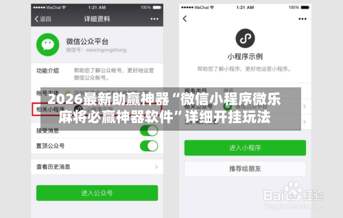 2026最新助赢神器“微信小程序微乐麻将必赢神器软件”详细开挂玩法