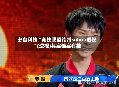 必备科技“竞技联盟德州sohoo透视”(透视)其实确实有挂