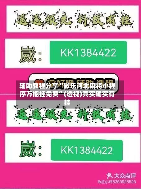 辅助教程分享“微乐河北麻将小程序万能挂免费	”(透视)其实确实有挂-第2张图片