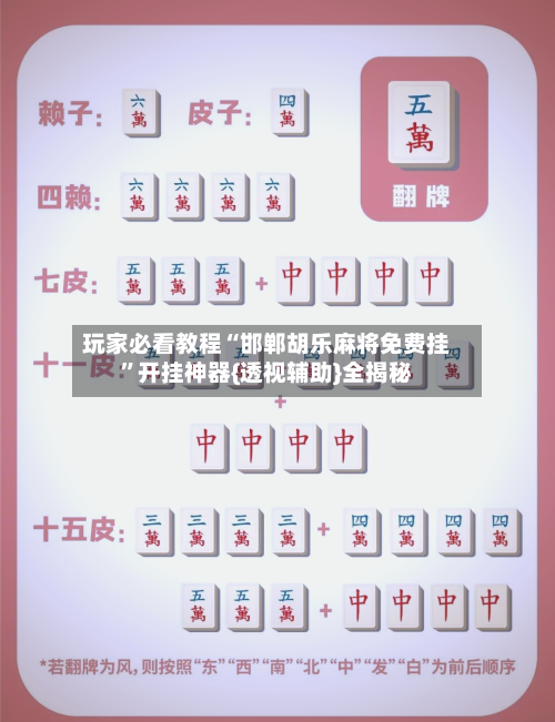 玩家必看教程“邯郸胡乐麻将免费挂	”开挂神器{透视辅助}全揭秘-第2张图片