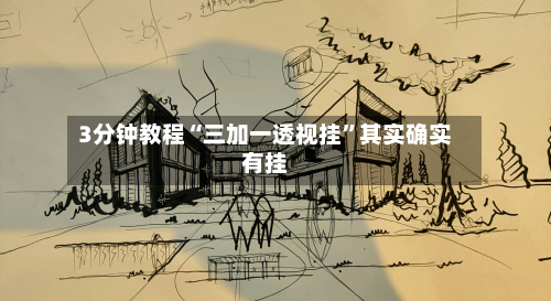3分钟教程“三加一透视挂	”其实确实有挂-第3张图片