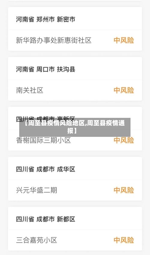 【周至县疫情风险地区,周至县疫情通报】