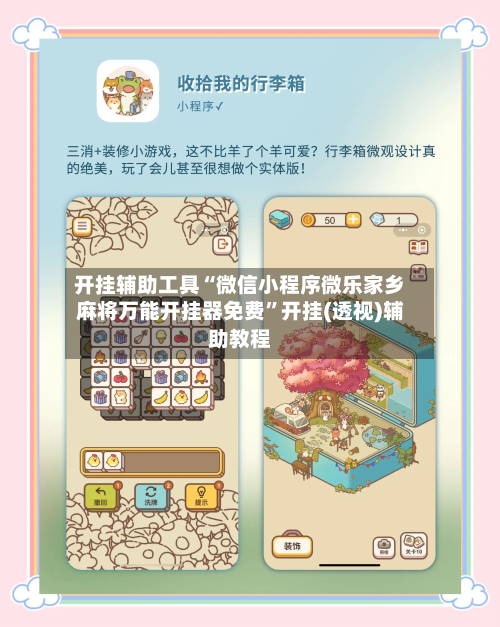 开挂辅助工具“微信小程序微乐家乡麻将万能开挂器免费”开挂(透视)辅助教程-第3张图片
