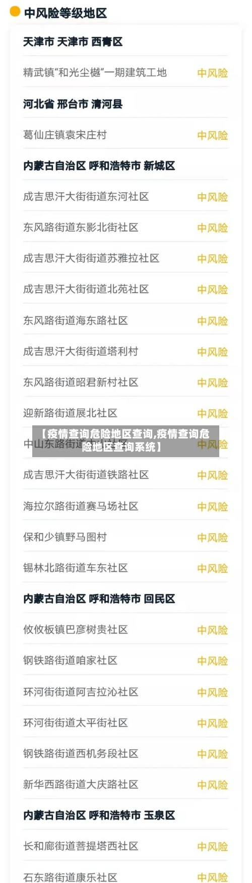 【疫情查询危险地区查询,疫情查询危险地区查询系统】-第2张图片