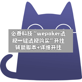 必备科技“wepoker透视一键透视购买”开挂辅助脚本+详细开挂