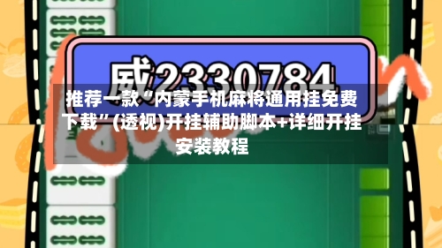 推荐一款“内蒙手机麻将通用挂免费下载”(透视)开挂辅助脚本+详细开挂安装教程-第2张图片