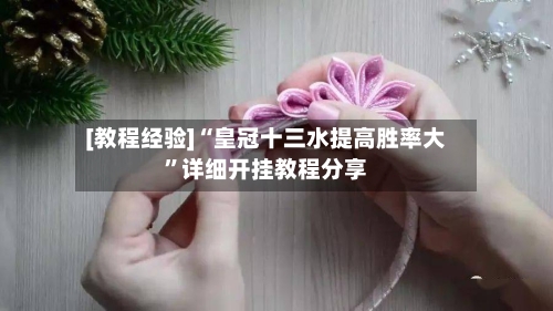 [教程经验]“皇冠十三水提高胜率大”详细开挂教程分享-第3张图片