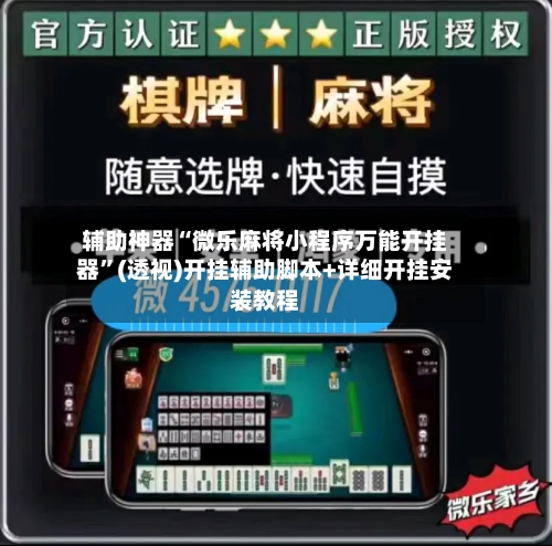 辅助神器“微乐麻将小程序万能开挂器”(透视)开挂辅助脚本+详细开挂安装教程-第2张图片