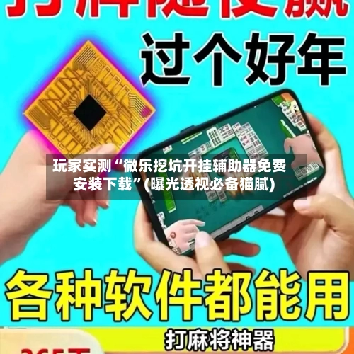 玩家实测“微乐挖坑开挂辅助器免费安装下载”(曝光透视必备猫腻)