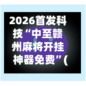 2026首发科技“中至赣州麻将开挂神器免费”(透视挂)辅助透视教程-第2张图片
