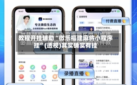 教程开挂辅助“微乐福建麻将小程序挂”(透视)其实确实有挂-第3张图片