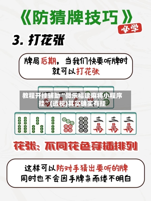教程开挂辅助“微乐福建麻将小程序挂	”(透视)其实确实有挂-第2张图片
