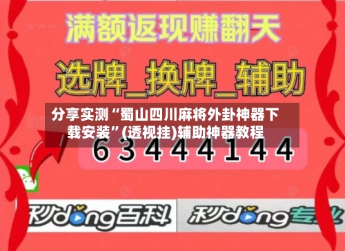 分享实测“蜀山四川麻将外卦神器下载安装”(透视挂)辅助神器教程-第3张图片