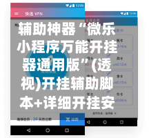辅助神器“微乐小程序万能开挂器通用版”(透视)开挂辅助脚本+详细开挂安装教程-第2张图片