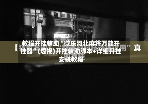 教程开挂辅助“微乐河北麻将万能开挂器”(透视)开挂辅助脚本+详细开挂安装教程-第2张图片