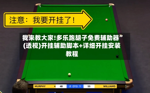 我来教大家!多乐跑胡子免费辅助器	”(透视)开挂辅助脚本+详细开挂安装教程-第2张图片