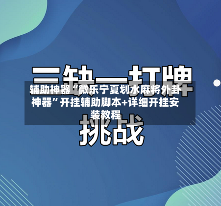 辅助神器“微乐宁夏划水麻将外卦神器”开挂辅助脚本+详细开挂安装教程-第2张图片