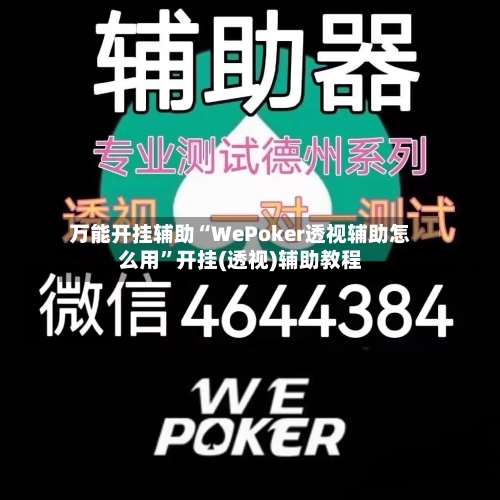 万能开挂辅助“WePoker透视辅助怎么用”开挂(透视)辅助教程-第2张图片
