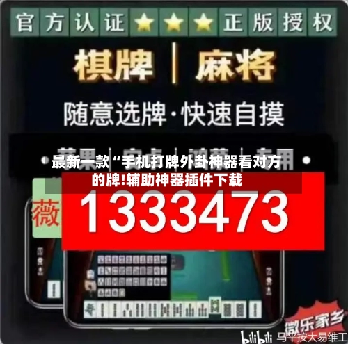 最新一款“手机打牌外卦神器看对方的牌!辅助神器插件下载