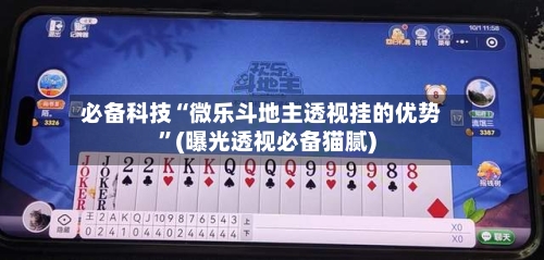 必备科技“微乐斗地主透视挂的优势”(曝光透视必备猫腻)-第2张图片
