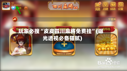 玩家必搜“皮皮四川麻将免费挂”(曝光透视必备猫腻)-第3张图片