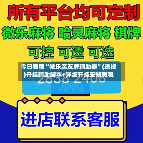 今日教程“微乐亲友房辅助器	”(透视)开挂辅助脚本+详细开挂安装教程-第3张图片