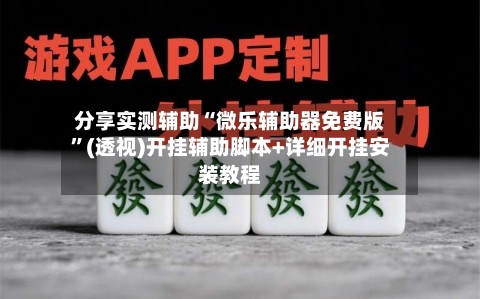 分享实测辅助“微乐辅助器免费版	”(透视)开挂辅助脚本+详细开挂安装教程-第3张图片