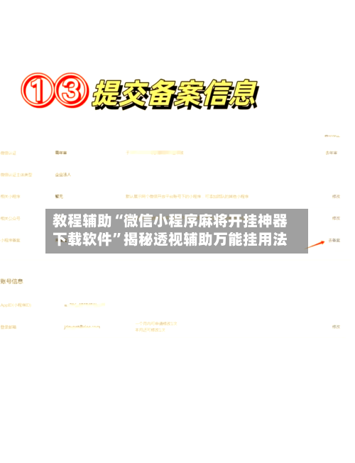 教程辅助“微信小程序麻将开挂神器下载软件”揭秘透视辅助万能挂用法-第3张图片