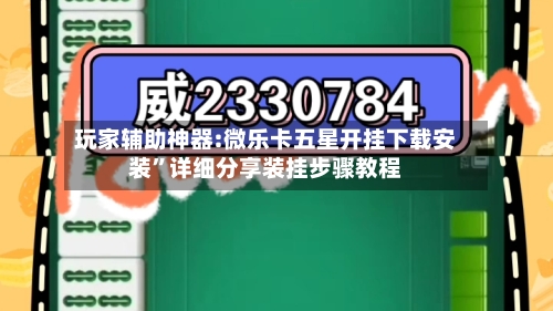 玩家辅助神器:微乐卡五星开挂下载安装	”详细分享装挂步骤教程-第2张图片