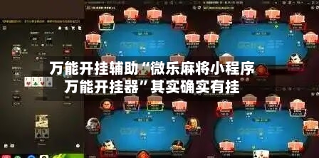 万能开挂辅助“微乐麻将小程序万能开挂器”其实确实有挂-第3张图片