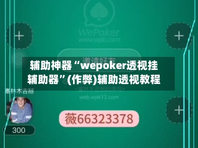 辅助神器“wepoker透视挂辅助器”(作弊)辅助透视教程-第3张图片