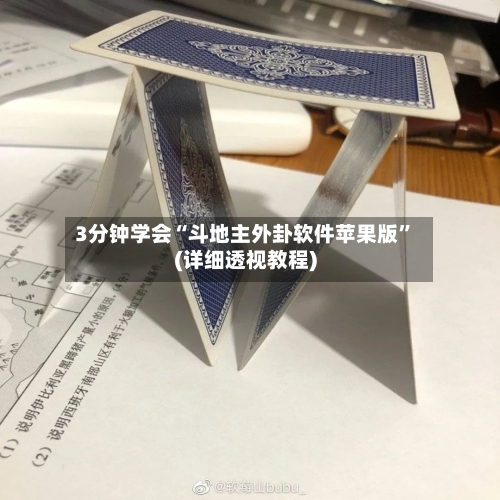 3分钟学会“斗地主外卦软件苹果版”(详细透视教程)
