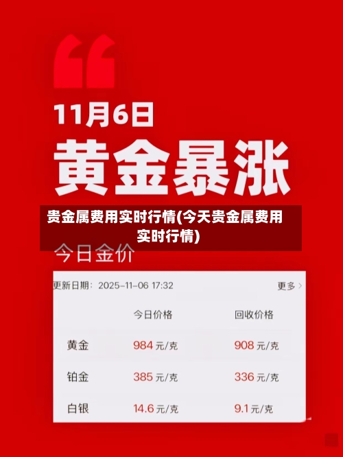 贵金属费用实时行情(今天贵金属费用实时行情)