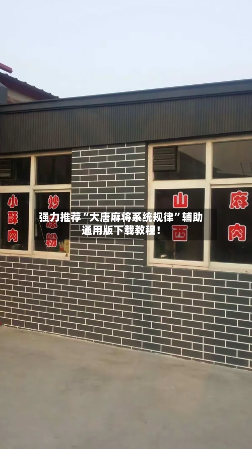 强力推荐“大唐麻将系统规律	”辅助通用版下载教程！-第2张图片