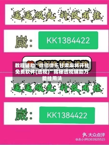 教程辅助“微信微乐甘肃麻将开挂免费软件(透视)”揭秘透视辅助万能挂用法-第3张图片